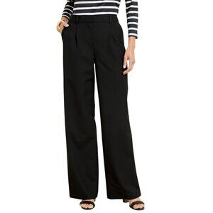 Talbots Weston Black Wide Leg Trousers Pants
